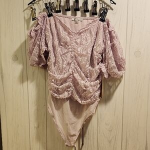 Lace Bodysuit in Blush